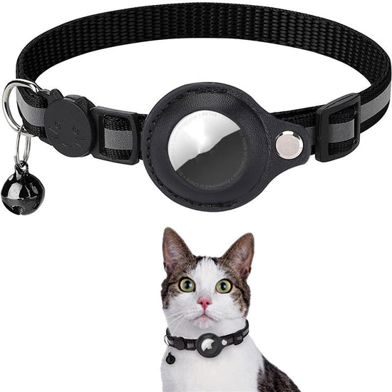 Adjustable Pet Collar with Airtag Protective Case – Durable & Comfortable