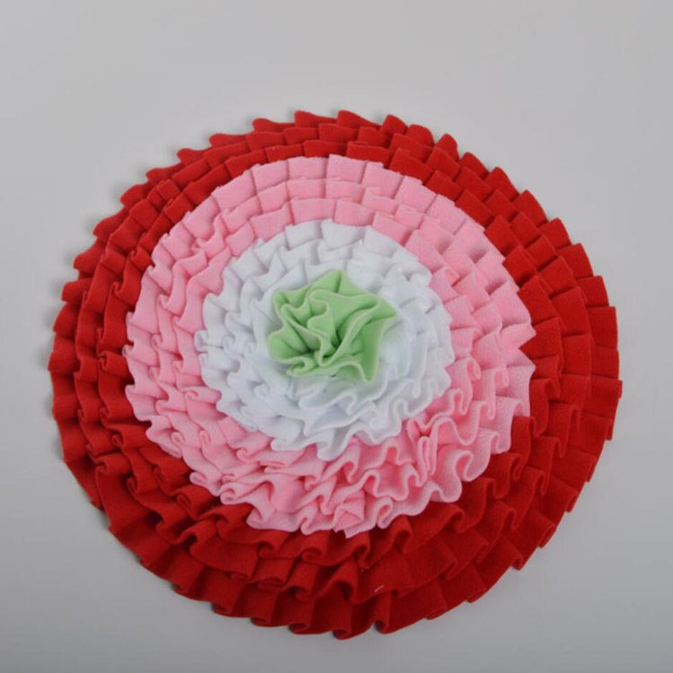 Baolizhen Round Sniffing Pad – Soft polar fleece pet training sniffing blanket designed for dogs to relieve stress and enhance foraging skills. Outer diameter 45CM.