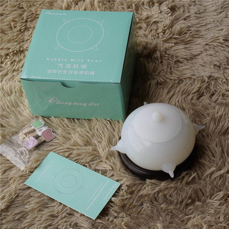 Third-generation bubble milk bowl pet feeder, designed to provide a fun and convenient feeding experience for pets