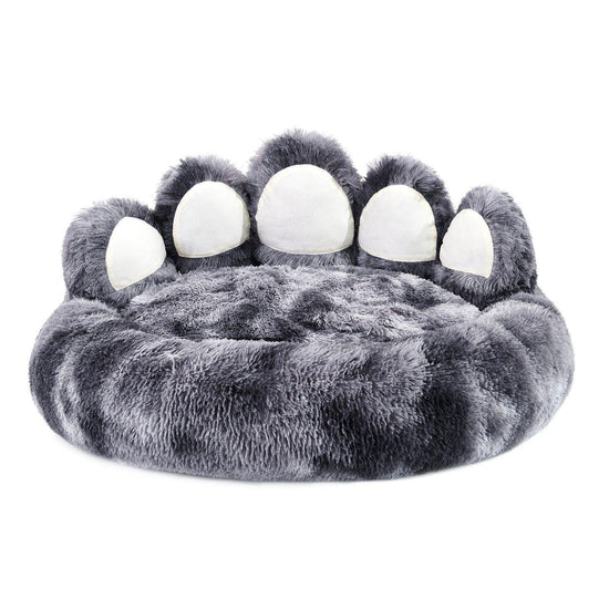 Cute bear paw shape dog bed, providing a cozy and adorable resting spot for your furry friend