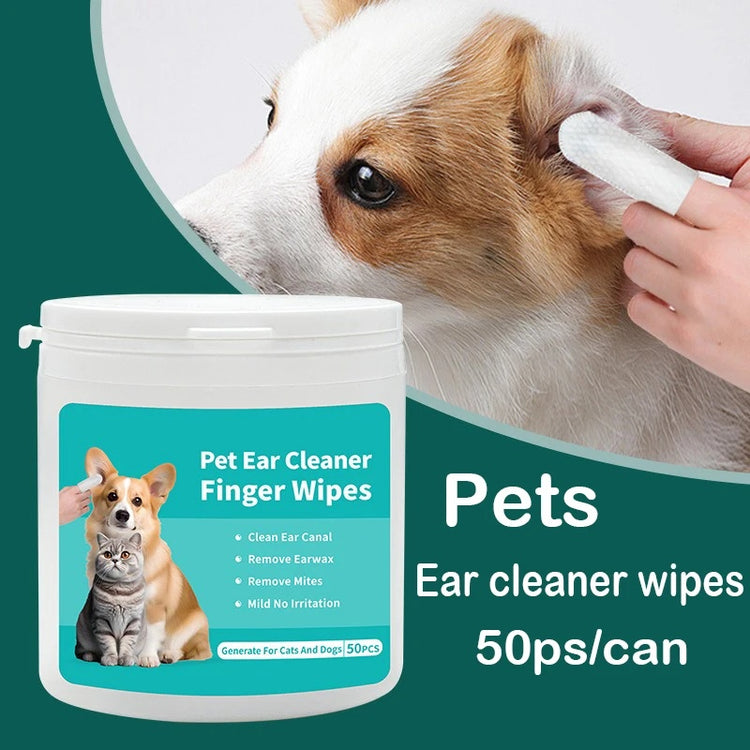 Pet eye wipes designed to gently remove tear marks and keep your pet&