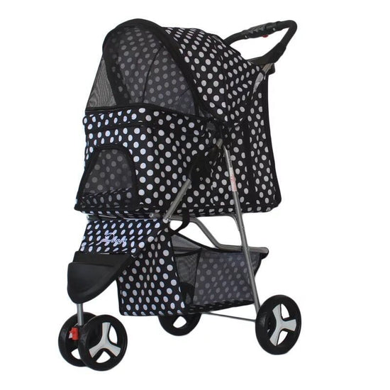 Lightweight folding pet trolley, designed for easy transport and comfortable travel for pets