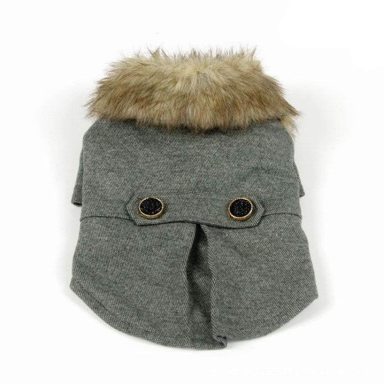 Stylish cotton pet bed with England style fabric kennel, offering a comfortable resting place for dogs and cats