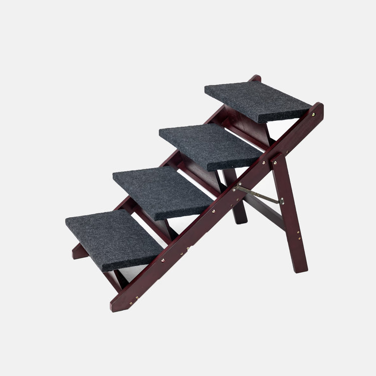 wooden-dog-stairs-ramp-foldable-4-level-pet-ladder