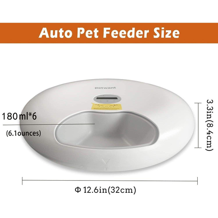 Automatic meal pet feeder, providing convenient feeding solutions for cats and dogs with timed dispensing