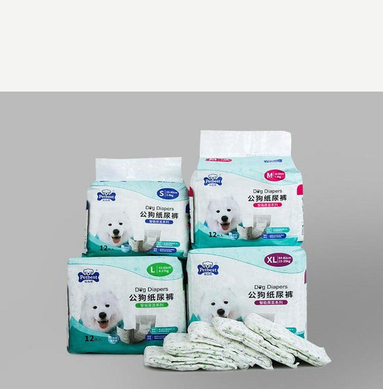 Male dog diapers, designed for comfort and absorbency to keep your pet dry and clean
