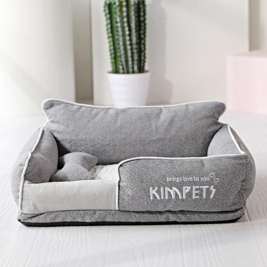 Memory foam dog bed and cat litter, providing ultimate comfort and support for pets of all sizes