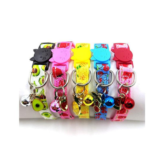Pet print bell cat collar – stylish and functional collar with a bell, perfect for keeping track of your cat&