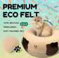 New cat tunnel bed featuring a peekaboo cat cave and donut tunnel design, perfect for indoor cats to play and relax premium