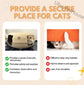 Secure New cat tunnel bed featuring a peekaboo cat cave and donut tunnel design, perfect for indoor cats to play and relax 