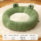 Little Frog Series warm plush pet bed for small cats and dogs, perfect for cozy comfort in autumn and winter dimension
