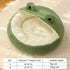 Little Frog Series warm plush pet bed for small cats and dogs, perfect for cozy comfort in autumn and winter size