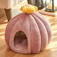Villa house style kitten kennel featuring a cozy cotton cat bed designed for ultimate comfort and security pink
