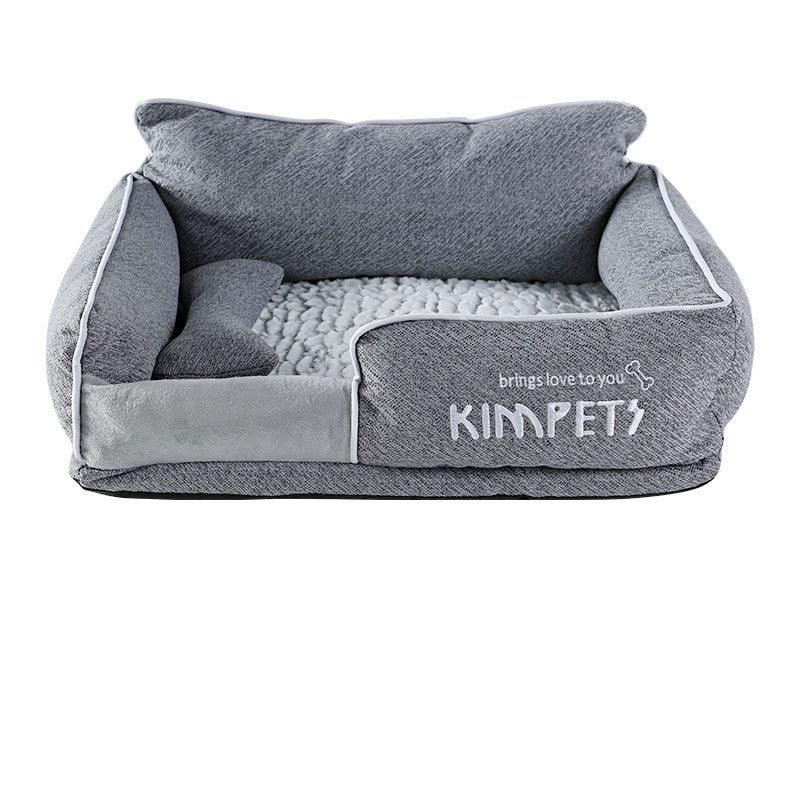 Memory foam dog bed and cat litter, providing ultimate comfort and support for pets of all sizes