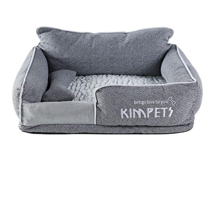 Memory foam dog bed and cat litter, providing ultimate comfort and support for pets of all sizes