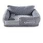 Memory foam dog bed and cat litter, providing ultimate comfort and support for pets of all sizes