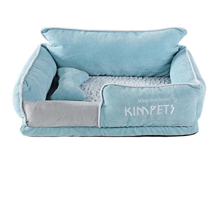 Memory foam dog bed and cat litter, providing ultimate comfort and support for pets of all sizes