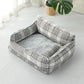 Memory foam dog bed and cat litter, providing ultimate comfort and support for pets of all sizes